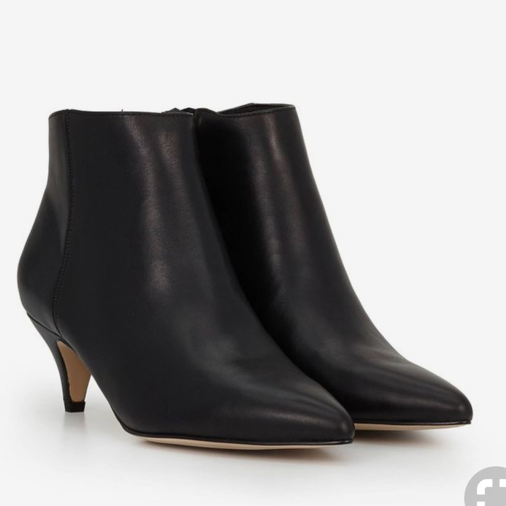Sam Edelman black kitten heel booties Kinsey